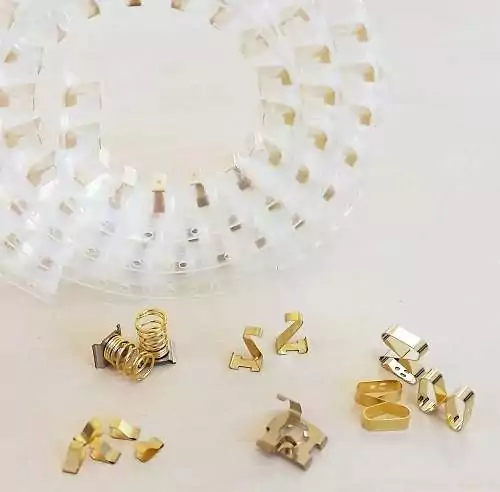 SMD spring finger contacts and soft contact pads for PCB grounding